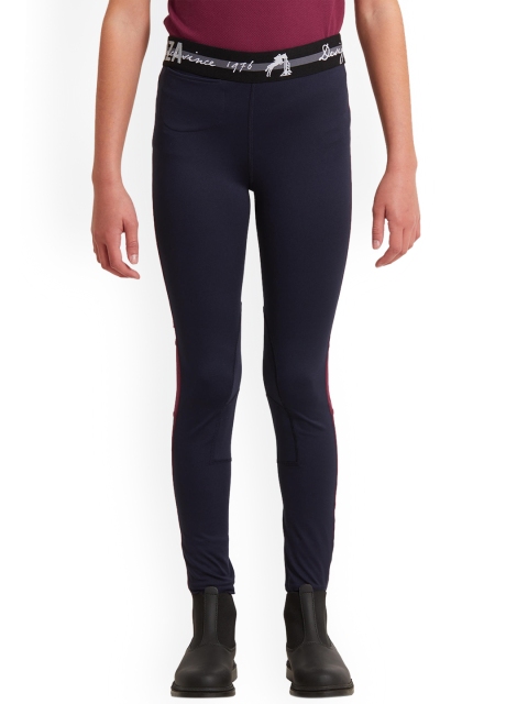 

FOUGANZA By Decathlon Kids Navy Blue Skinny Fit Solid Horse Riding Jodhpuris