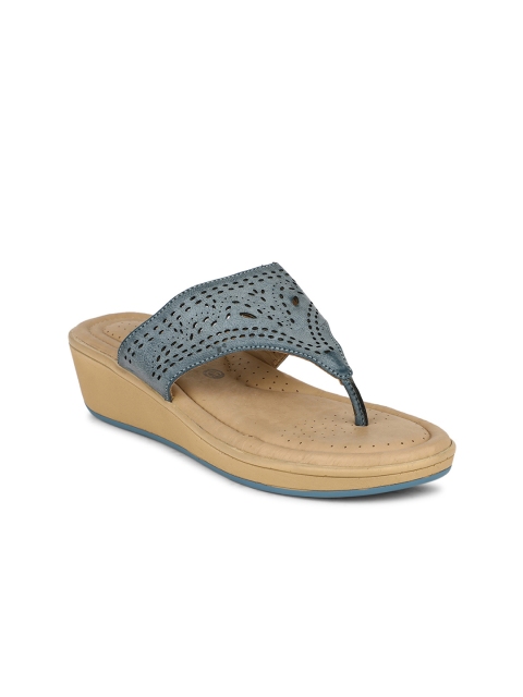 

Bata Women Blue Solid Wedges