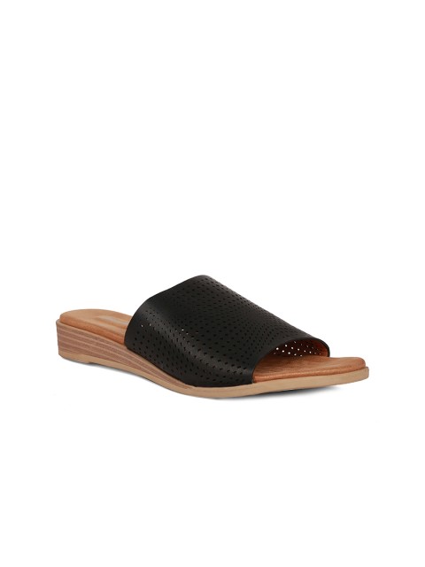

Bata Women Black Textured Sandals