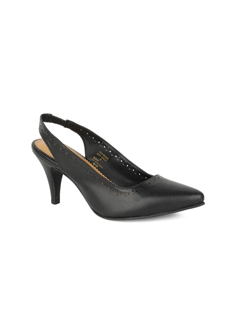 

Bata Women Black Solid Sandals