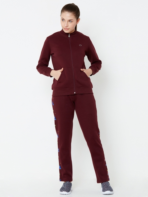 

Sweet Dreams Women Maroon Solid Tracksuit