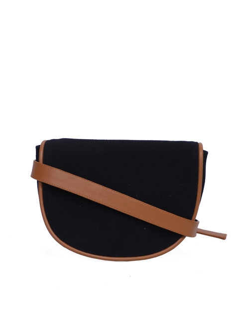 

Diwaah Black Solid Tote Bag