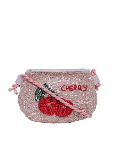 

Diwaah Girls Pink Embellished Sling Bag