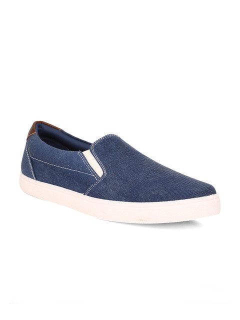 

Bata Men Blue Slip-On Sneakers