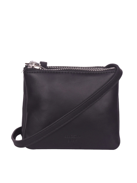 

Bagkok Black Solid Sling Bag