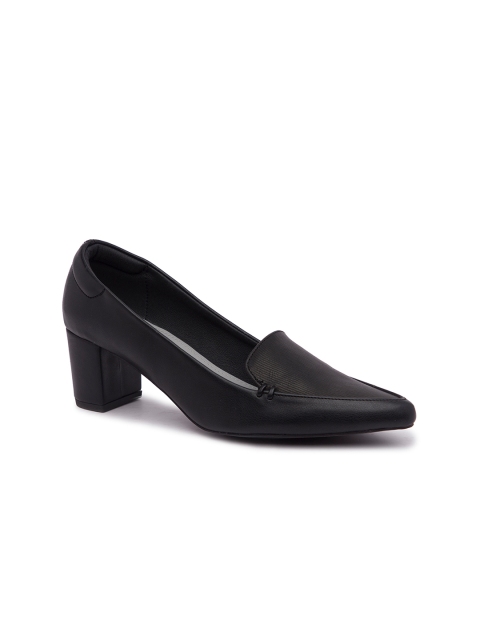 

Inc 5 Women Black Solid Suede Pumps