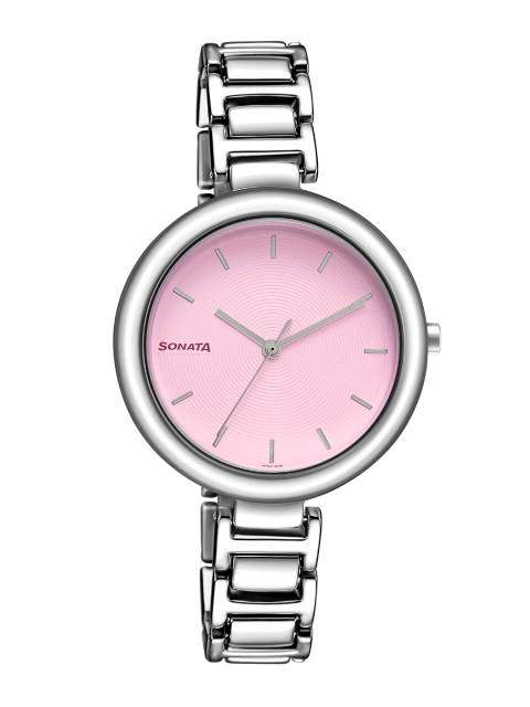 

Sonata Women Pink Analogue Watch 8154SM05