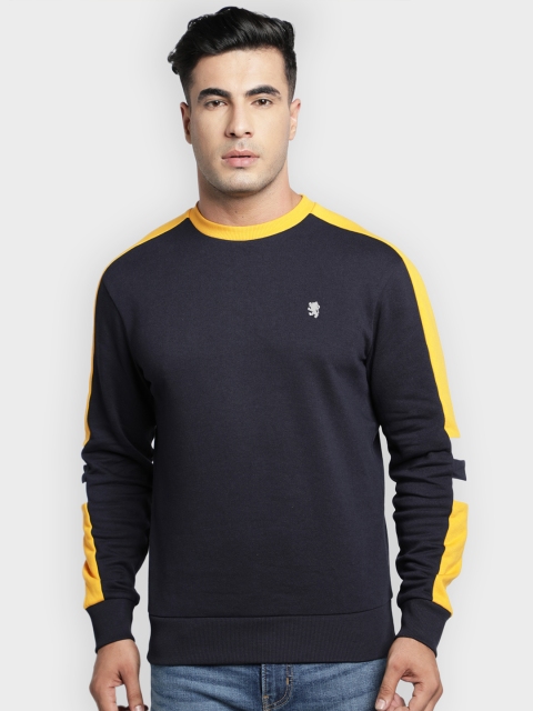

Red Tape Men Navy Blue Solid Sweatshirt