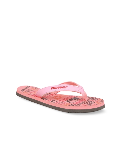 

Power Women Pink Printed Thong Flip-Flops