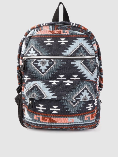 

Anouk Women Blue & White Tribal Patterned Backpack
