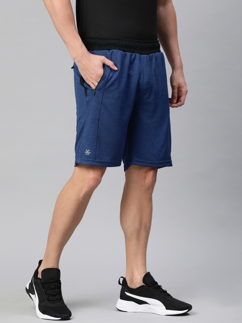 

WROGN ACTIVE Men Teal Blue Solid Regular Fit Sports Shorts
