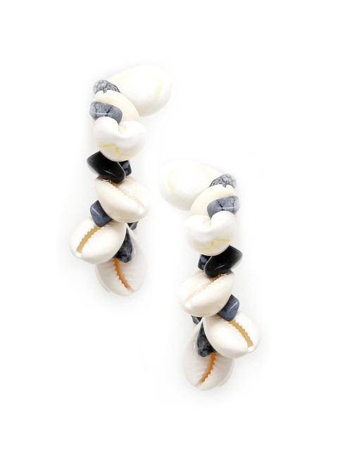 

Bellofox Gold-Plated & White Quirky Drop Earrings