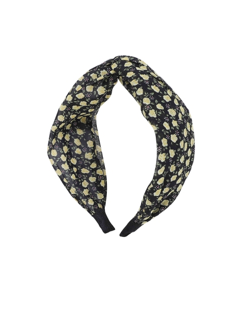 

Bellofox Women Black & Yellow Printed Hairband