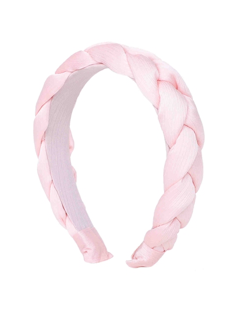 

Bellofox Women Pink Braided Hairband