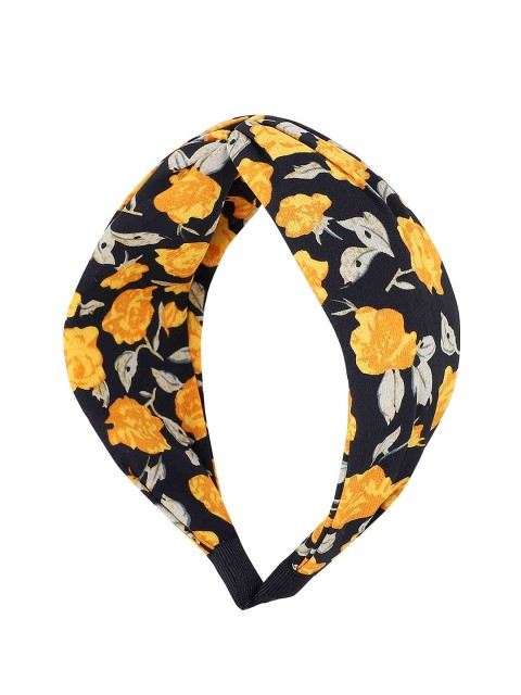 

Bellofox Women Yellow Rose Knot Detail Headband