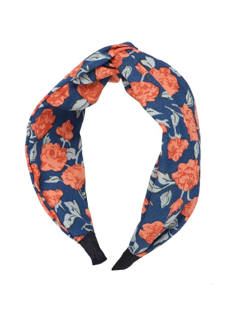 

Bellofox Women Blue & Orange Printed Hairband