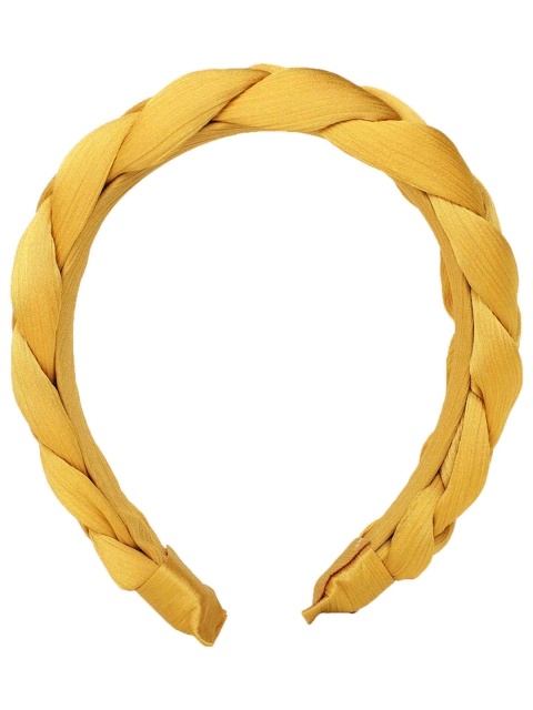 

Bellofox Women Yellow Solid Braided Hairband