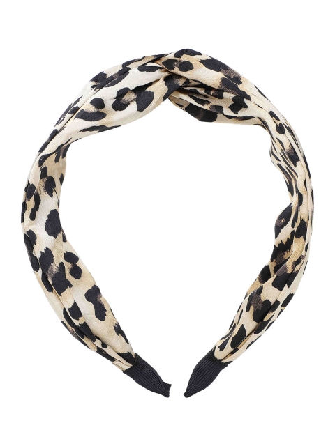 

Bellofox Women Brown & Black Leopard Skin Printed Hairband