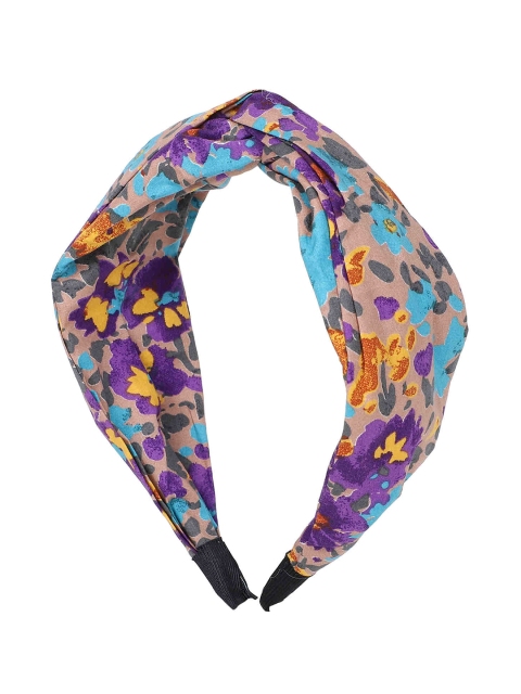 

Bellofox Women Peach & Purple Floral Printed Hairband