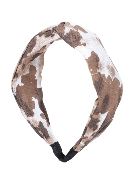 

Bellofox Women Brown & White Printed Hairband