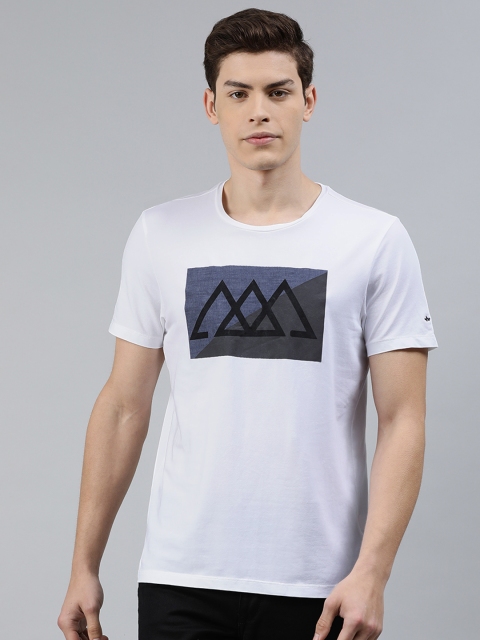 

Arrow New York Men White Solid Round Neck T-shirt