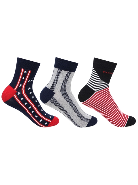 

Bonjour Boys Pack of 3 Ankle Length Assorted Socks