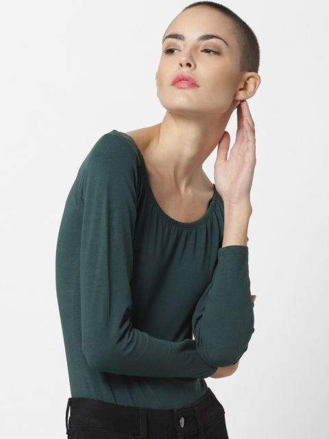 

ONLY Women Green Solid Bodysuit