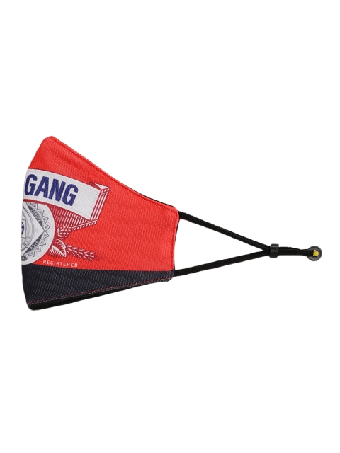 

Budweiser Streetwear Co Adult BudxGG Black & Red Printed Reusable 3 Layered Outdoor Mask