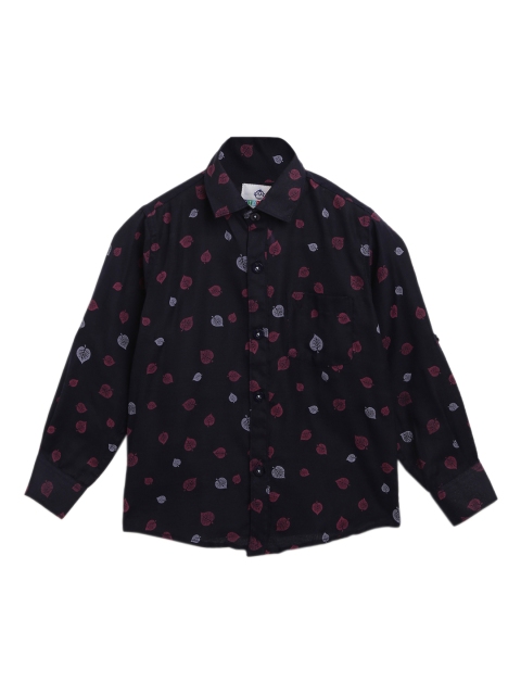 

Kidling Boys Black & Red Regular Fit Printed Casual Shirt