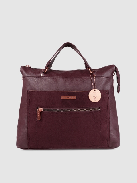 

Caprese Burgundy Solid DANA Satchel