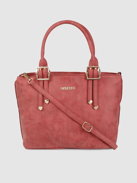 

Caprese Burgundy Solid Handheld Bag