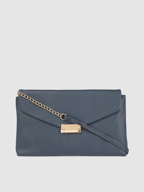

Caprese Blue Solid Envelope Clutch