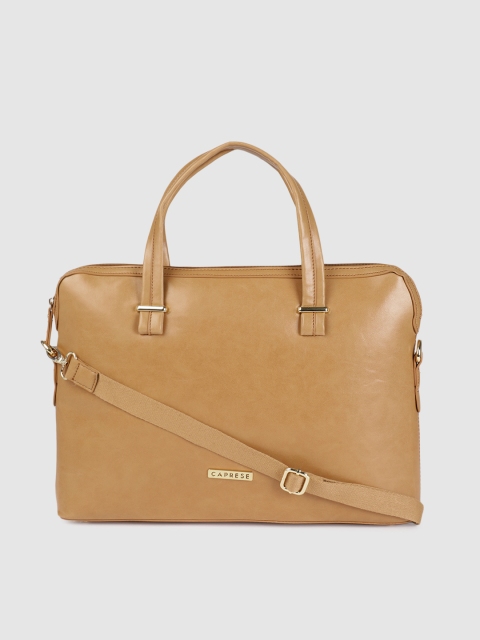 

Caprese Tan Solid Handheld Bag