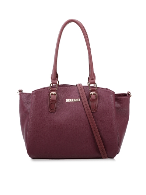 

Caprese Burgundy Solid AURA Shoulder Bag