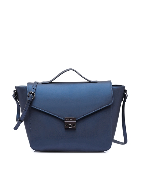 

Caprese Women Blue Solid Satchel