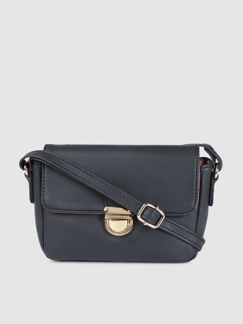

Caprese Navy Blue Solid Sling Bag