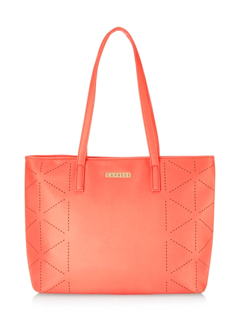 

Caprese Coral Self Design ALISON Shoulder Bag