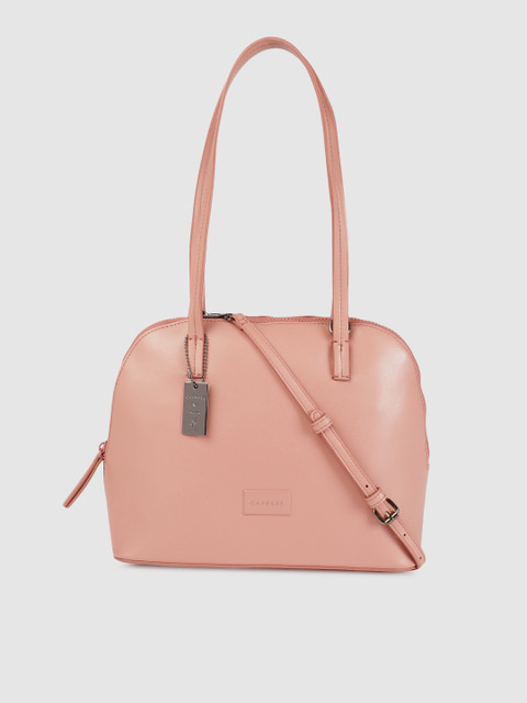 

Caprese Pink Solid Shoulder Bag