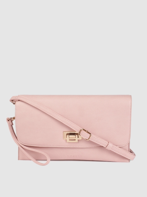 

Caprese Pink Solid Sling Bag