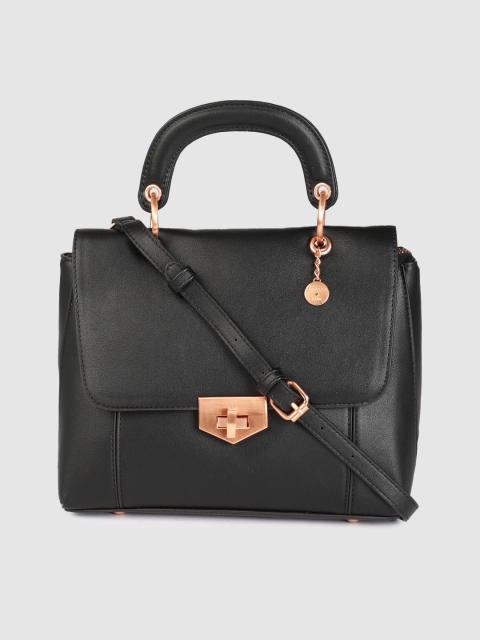 

Caprese Black Solid Satchel