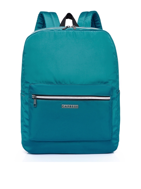 

Caprese Women Blue Solid TEFE Backpack