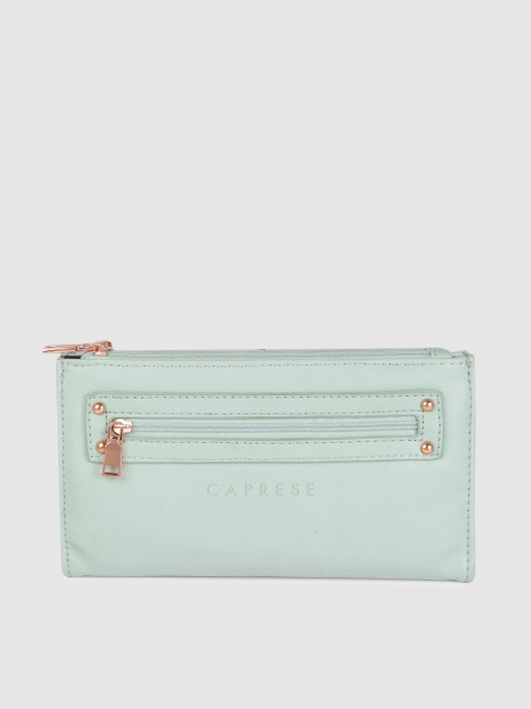 

Caprese Women Mint Green Solid CASSANDRA Two Fold Wallet