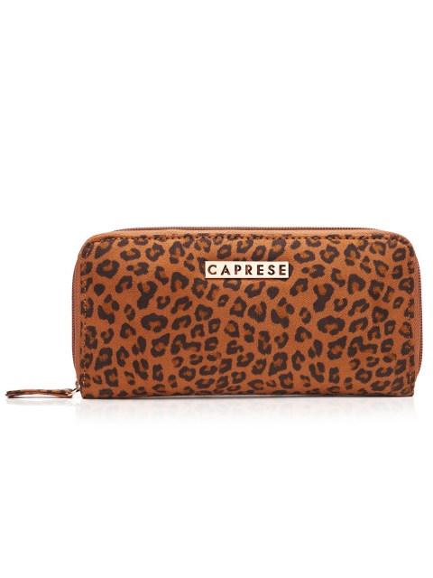 

Caprese Women Brown Animal Print DENVER Zip Around Wallet