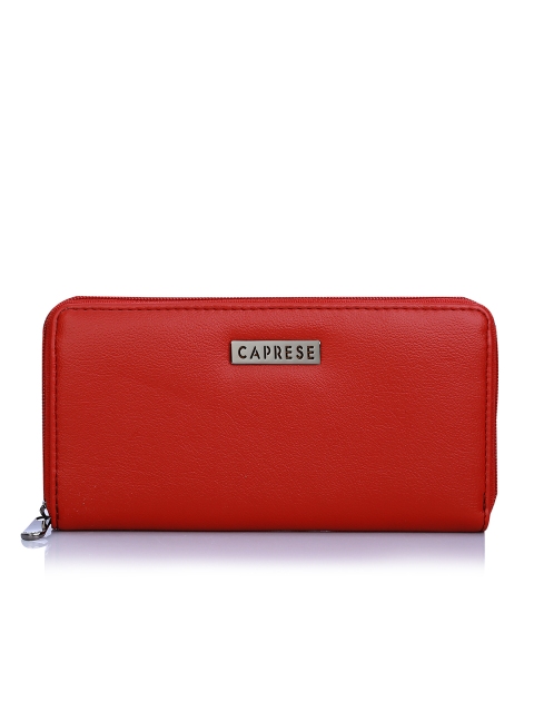 

Caprese Women Maroon Solid APRIL Zip Around Wallet