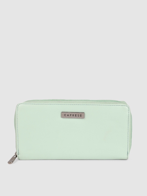 

Caprese Women Mint Green Solid APRIL Zip Around Wallet