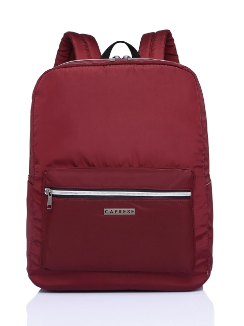 

Caprese Women Red Solid Backpack