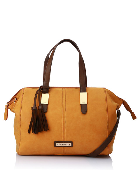 

Caprese Mustard Yellow Solid Handheld Bag