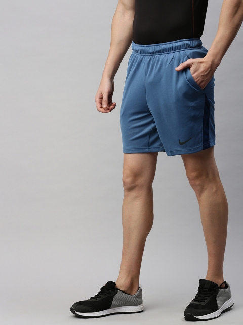 

Nike Men Blue Solid Regular Fit NK DRY SHORT Sports Shorts