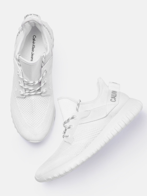

Calvin Klein Men White Textured Rejan Sneakers