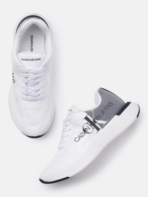

Calvin Klein Men White Textured Sneakers